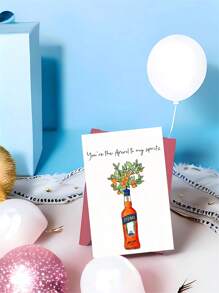 1 张 Aperol Spritz 主题生日贺卡，适合任何场合的梦幻个性化纸卡，幽默的“你是我的 Spritz 的 Aperol”设计，带信封，适合任何人 - 彩色 - 查看 9