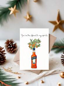 1 张 Aperol Spritz 主题生日贺卡，适合任何场合的梦幻个性化纸卡，幽默的“你是我的 Spritz 的 Aperol”设计，带信封，适合任何人 - 彩色 - 查看 11