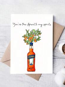 1 张 Aperol Spritz 主题生日贺卡，适合任何场合的梦幻个性化纸卡，幽默的“你是我的 Spritz 的 Aperol”设计，带信封，适合任何人 - 彩色 - 查看 12