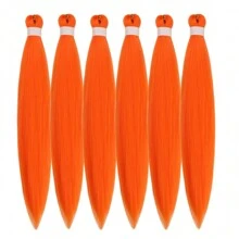 Regenbogen-Flechthaare, vorgedehnt, synthetisch, EZ-Flechthaare für knotenlose Zöpfe, Bohemien-Zöpfe, Mode-Festival, Rave-Party-Zöpfe