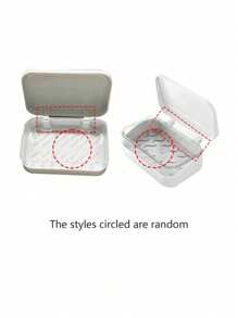 Double Layer Flip Soap Box,Minimalist Travel Soap Box With Lid,Creative Soap Dish With Drainage System, Transparent Storage Container For Bathroom, Travel, Without Drilling(Only Box)