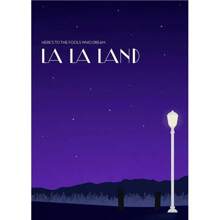 1PC Vintage La La Land Music Movie Poster Canvas Painting City Of Stars Modern Wall Art For Living Room Home Decoration No Frame