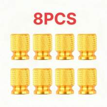 8 件/20 件时尚铝制阀盖,易于安装,适用于汽车、摩托车、自行车 - 均碼 - 查看 10