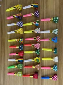 20 stuks - Feestblazer, gekleurde ruisgenerator, squawkerskwast-geluidsgenerator voor op feestjes, verjaardagsgeluidsgenerator, verjaardagshoorn en feestfluitje, geschikt voor afstudeerceremonies, feestjes, Kerstmis, Pasen en andere feesten, Kerstmis
