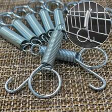 2 à 4 pièces/paquet de crochets à ressort, fournitures pour cage de lapin, crochets de porte de cage, crochets de porte de cage, crochets à ressort, crochets d'élevage d'animaux, crochets de cage pour chats et chiens, crochets en métal à ressort pour cage, outils de quincaillerie pour animaux de compagnie