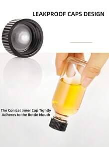 8 gói 4oz Chai thủy tinh trong suốt nhỏ đựng chất lỏng, Wellness Ginger Shot có nắp, Chống rò rỉ, Chai mini du lịch đựng nước ép, Bình đựng đồ uống 60ml/120ml có phễu, Bình đựng nước, Dùng ngoài trời, Cắm trại - Trong suốt-8pack - Xem 5