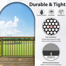 Froadp Stair Protection Net, Safety Net, Stair Protection Net, Balcony Net With Cable Ties, Nylon Ropes And Floor Stickers, Safety Net For Stairs, Balcony Railing.