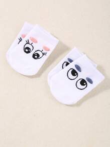 2 pares de meias fofas para bebês e crianças pequenas, uma combinação para meninos e meninas, adequadas para crianças de 0 a 3 anos e que podem ser usadas em todas as quatro estações.