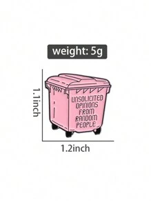 Unhas Cerâmicas Esmaltadas, Design de Caixa de Armazenamento Temática Rosa OPINIÕES NÃO SOLICITADAS DE PESSOAS ALEATÓRIAS Emblemas, Acessórios de Mochila e Roupa, Broches de Metal, Acessórios de Mala e Moda, Acessórios de Roupa, Broches de Liga Metálica Alfinete para Encantos de Bolsa, Acessórios Escolares Kpop, Acessórios de Escritório, Camisas, Jaquetas, Joias, Acessórios de Fantasia de Natal, Presentes Masculinos, Alfinetes de Bolsa