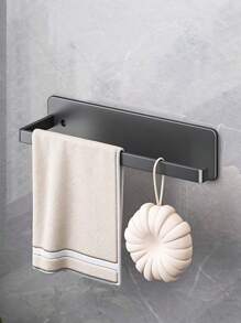 1 pieza Estantería de almacenamiento para baño, estantería de hierro montada en la pared, organizador de baño, apto para papel higiénico, tela, película de envoltura, tazas, cepillos, herramientas pequeñas, baño, refrigerador, puerta del gabinete, puerta del gabinete del baño, gabinete de vino