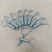 2 à 4 pièces/paquet de crochets à ressort, fournitures pour cage de lapin, crochets de porte de cage, crochets de porte de cage, crochets à ressort, crochets d'élevage d'animaux, crochets de cage pour chats et chiens, crochets en métal à ressort pour cage, outils de quincaillerie pour animaux de compagnie