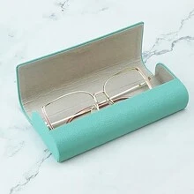 Hard-Shell Spectacle Case Men Women Glasses Case PU Leather Portable Anti-Extrusion Sunglasses Storage Box Folding Eyewear Pouch