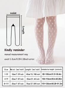 2 piezas Mallas de encaje blanco de estilo Lolita para niñas, versátil