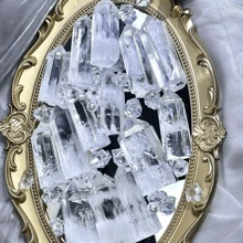 1pc Clear Quartz Crystal Tower - Hand-Polished Wand Point For Energy Balancing, Reiki & Home Decor | Perfect Gift For Christmas, Halloween, Thanksgiving, DIY Crafts, Jewelry Patterns