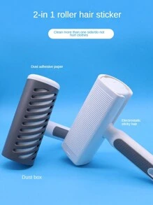 1 件装滚筒粘毛刷宠物毛发去除器套装刷子用于去除狗毛、猫毛、绒毛、动物皮毛、衣服、家具 - 彩色 - 查看 7