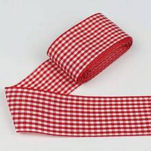 Gingham Ribbon Plaid Ribbon For Gift Wrapping Party Wedding Christmas Decoration