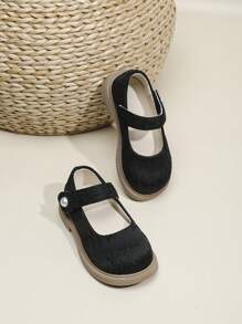Zapatos planos cómodos y casuales de punta redonda para niños, nuevos zapatos de niña de primavera 2025 con cordones, zapatos de moda