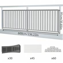 Froadp Stair Protection Net, Safety Net, Stair Protection Net, Balcony Net With Cable Ties, Nylon Ropes And Floor Stickers, Safety Net For Stairs, Balcony Railing.