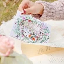 1卷胶带，枝蔓花影系列，复古精致唯美浪漫花藤主题PET胶带，剪贴簿用品，装饰笔记本相框手机壳水杯垃圾杂志文具盒DIY个性贴纸，学校用品，返校