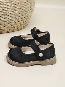 Zapatos planos cómodos y casuales de punta redonda para niños, nuevos zapatos de niña de primavera 2025 con cordones, zapatos de moda