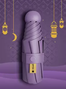 Paraguas tipo cápsula para mujer, de protección solar y contra la lluvia, dos en , mini, plegable en cinco partes, ultra ligero y compacto, portátil para la escuela, la oficina, el hogar y los viajes