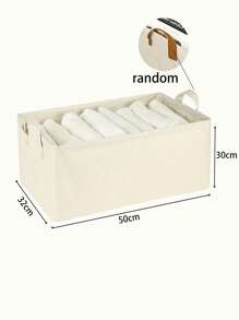 Panier de rangement en fibre de bambou inodore, grande capacité, boîte de rangement pour armoire de maison, bac de rangement pour vêtements avec cadre pliable en acier