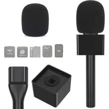YOUSHARES Universal Interview GO Handheld Adapter For Rode Wireless GO 2 Mic, Wireless GO/Me/Pro, DJI Mic, DJI Mic 2 - Interview Microphone Handle With Mic Cover Foam For Most Wireless Mic - 1 包 - 查看 1