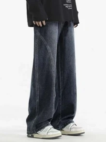 Jeans droits à coupe ample pour garçons, pantalon décontracté pour adolescents, nouvelle sortie de printemps pour enfants, pantalon long