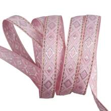 12mm Width Vintage Embroidered Jacquard Ribbon Trim DIY Sewing Knitting Accessory For Clothes And Bags