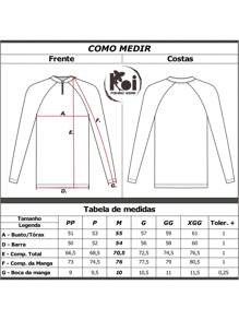 Koi Fishing Wear Camisa Camiseta Pesca Manga Camuflada Vaca Dry Fit Uv50+ - Preto e Branco - Visão 5