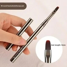 Hot 6PCS Metal Rod Nail Art Brush Set Wholesale Colouring Pen Large Square Round Light Therapy Pen Halo Pen