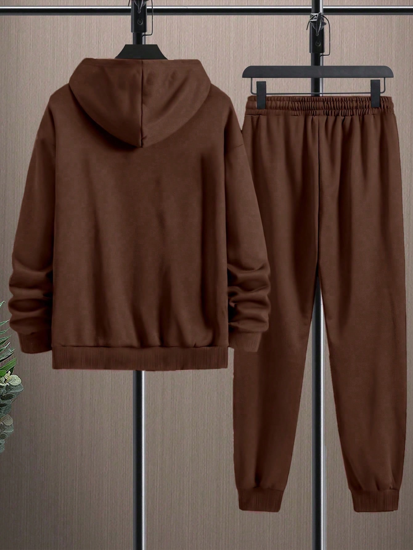 Lonblece مجموعة هوديي وبنطلون رياضي للرجال، بدلة ر...