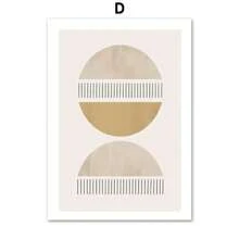 1pc Abstract Minimalist Shapes Illustration Wall Art Canvas Painting Boho Posters And Prints Modern Pictures For Living Room Decor No Frame