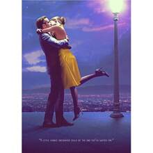 1PC Vintage La La Land Music Movie Poster Canvas Painting City Of Stars Modern Wall Art For Living Room Home Decoration No Frame