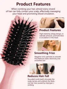 猫耳通风卷发刷，定义卷发，卷发定义刷，塑造和造型女性卷发 - 彩色 - 查看 3