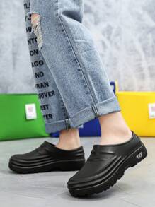 W 1 Pair Men's Waterproof, Anti-Slip, Oil-Resistant Chef/Kitchen Shoes, Suitable For Hotel, Food Factory Workers