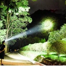 Faro frontal LED súper brillante y potente XPG con alta luminosidad para exteriores, pesca, 3 modos, recargable, alta luminosidad, batería incorporada, ideal para caza, campamento, con linterna zoom COB