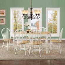 Better Homes And Gardens Autumn Lane Farmhouse Dining Table White And Natural Table Only - Trắng như hình - Xem 7