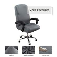 1pc Stretch Computer Office Chair Slipcovers, Waterproof Chair Covers, Chair Protector Cover For Living Room Office Home Decor