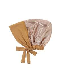 1pc Double Layer Modal Satin Hijab Cap Islam Undercap With Tie Bonnet Instant Hijabs For Women Turkish Scarves Muslim Turban Bandana