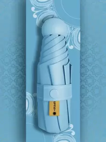 Paraguas tipo cápsula para mujer, de protección solar y contra la lluvia, dos en , mini, plegable en cinco partes, ultra ligero y compacto, portátil para la escuela, la oficina, el hogar y los viajes