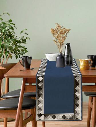 1 件经典条纹桌旗装饰可洗户外室内派对厨房家居餐桌咖啡餐厅装饰