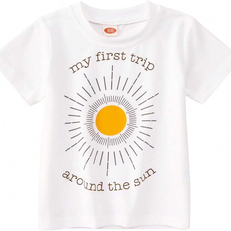 Ropa de moda 2024 para mujer, estilo de flores lindas de verano de los años 90, ropa con estampado, camiseta de manga corta, informal, nueva moda - Blanco - Ver 1