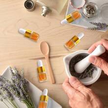 130 Pcs Mini Glass Dropper Bottles With Dropper Sample Containers Mini Clear Dropper Bottles Small Sample Vials With Lid Essential Oils Bottles For Traveling Cosmetic Perfume Liquid Sample (Gold,2 Ml)