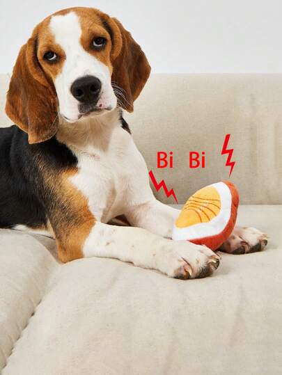 1pc Pet Chew Toy With Sound, Suitable For Dogs And Cats, For Pet Teeth Cleaning, Chewing, And Boredom Relief