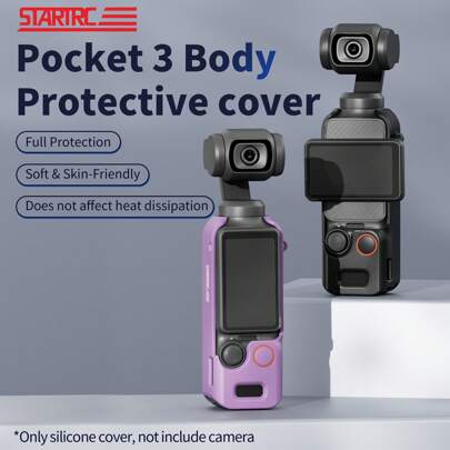  STARTRC TPU Protective Case For Pocket 3 Action Camera, Pocket 3 Camera Accessories