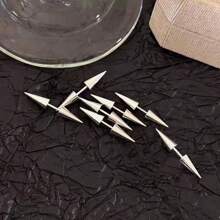 2 pièces Boucles d'oreilles à longues pointes pour piercing hélix, bijoux de corps punk pour oreilles