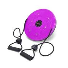 NetHong Waist Twisting Disc Body Shaping Slimming Balance Board With Rope Foot Massage - Purple - View 11