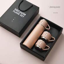 1PC-304 Stainless Steel Cup Teacup Cup Three-Cover Business Gift Box Set Outdoor Water Cup Activity Gift Back To School - Multicolor - View 19
