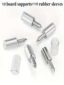 40 szt. Wkręt samogwintujący do wspornika półki, wkręt mocujący przegrodę szafy. Gwóźdź do podparcia półki z tuleją antypoślizgową, bez konieczności wbijania wkrętu samogwintującego w jednym kawałku. Gwóźdź do podparcia półki, przegroda z usłojeniem drewna. Szafka. Stała rama podporowa szafy - Wielokolorowe - Zobacz 5